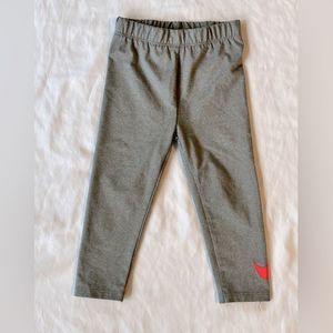 Nike Toddler Girls Leggings 24M Gray Dri-fit